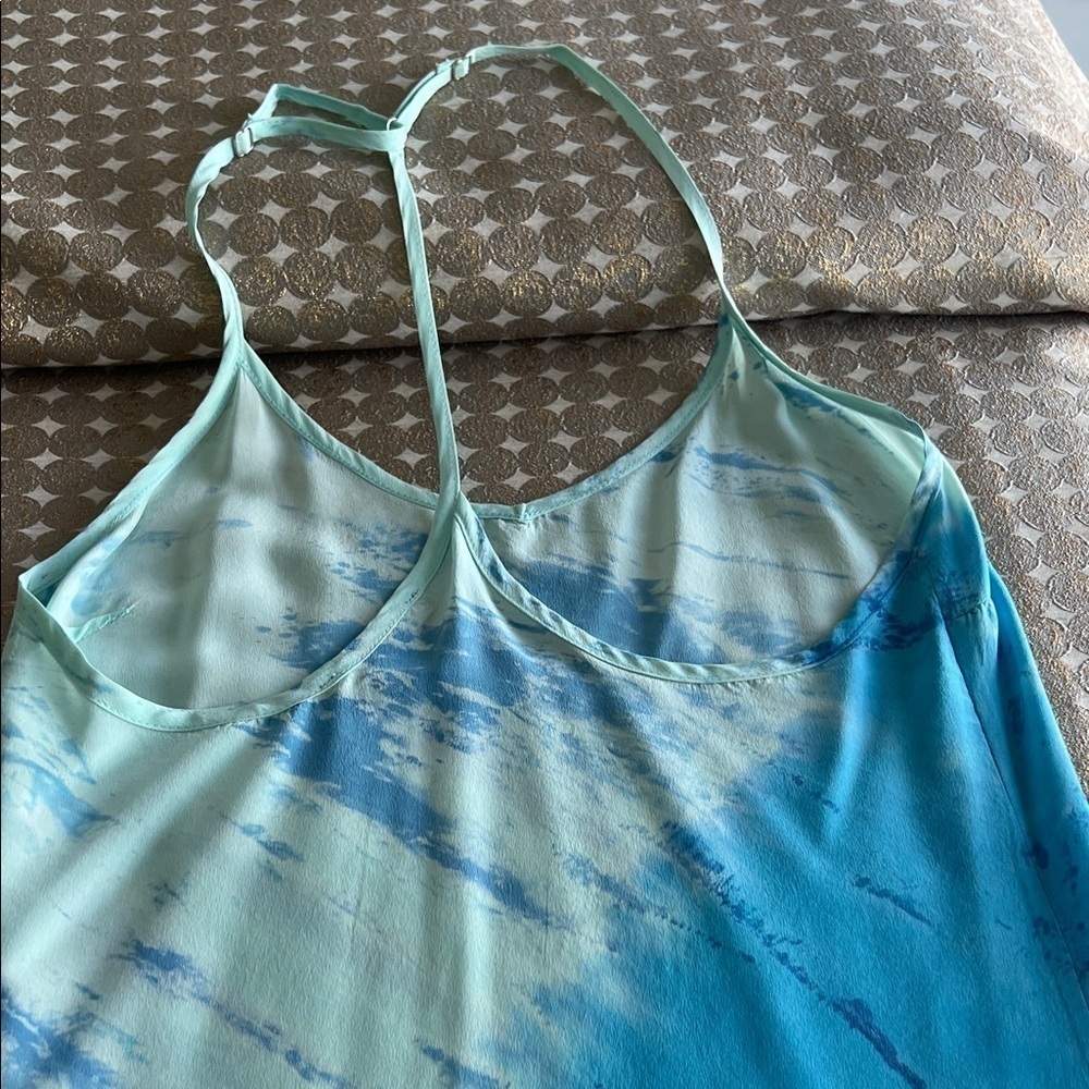 NWOT Gypsy 05 Sky Blue Silk Dress Size XS - Picture 6 of 9
